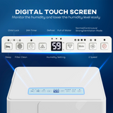 HOMCOM 30L Dehumidifier with Washable Filter & Auto Defrost – Damp Control for Large Rooms & Laundry