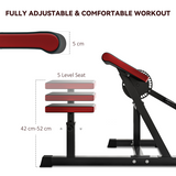SPORTNOW Adjustable Preacher Curl Bench with Elbow Cushion, 25 Angles & 5 Seat Levels – Home Gym Arm Station