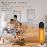HOMCOM Ceramic Space Heater with Oscillation, Remote & Overheat Protection – 1200/2000W, Timer, Thermostat
