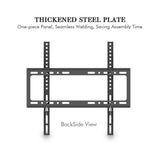 LEADZM TMW4040 TV Wall Mount Bracket for 26-55 Inch TVs with Spirit Level – 50kg Capacity, Black
