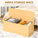 Storage Chest Box with Lid, Chipboard Construction – Living Room, Bedroom & Hallway Storage, Burlywood