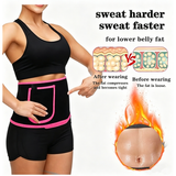 Neoprene Waist Trimmer Belt with Phone Pocket, Adjustable One Size – Workout Sweat Belt, Pink/Black