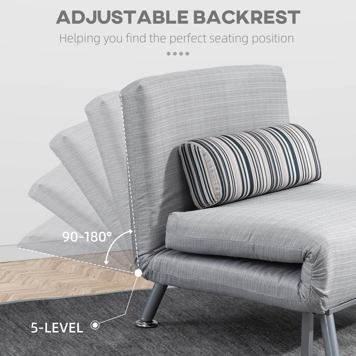 Steel Frame Folding Chair Bed steel frame close-up