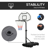 Kids Pool Basketball Hoop with Adjustable Height 37–48.5" & Weighted Base – Poolside Water Game