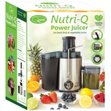 Nutri-Q Whole Fruit Juice Extractor with Dual Speed & Pulse, Extra Large Chute – Stainless Steel Juicer, 34730