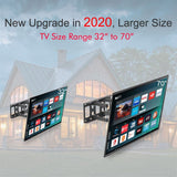 LEADZM TMDS-101 Double Pendulum TV Wall Mount for 32-70 Inch TVs with Tilt – 50kg Capacity, Black