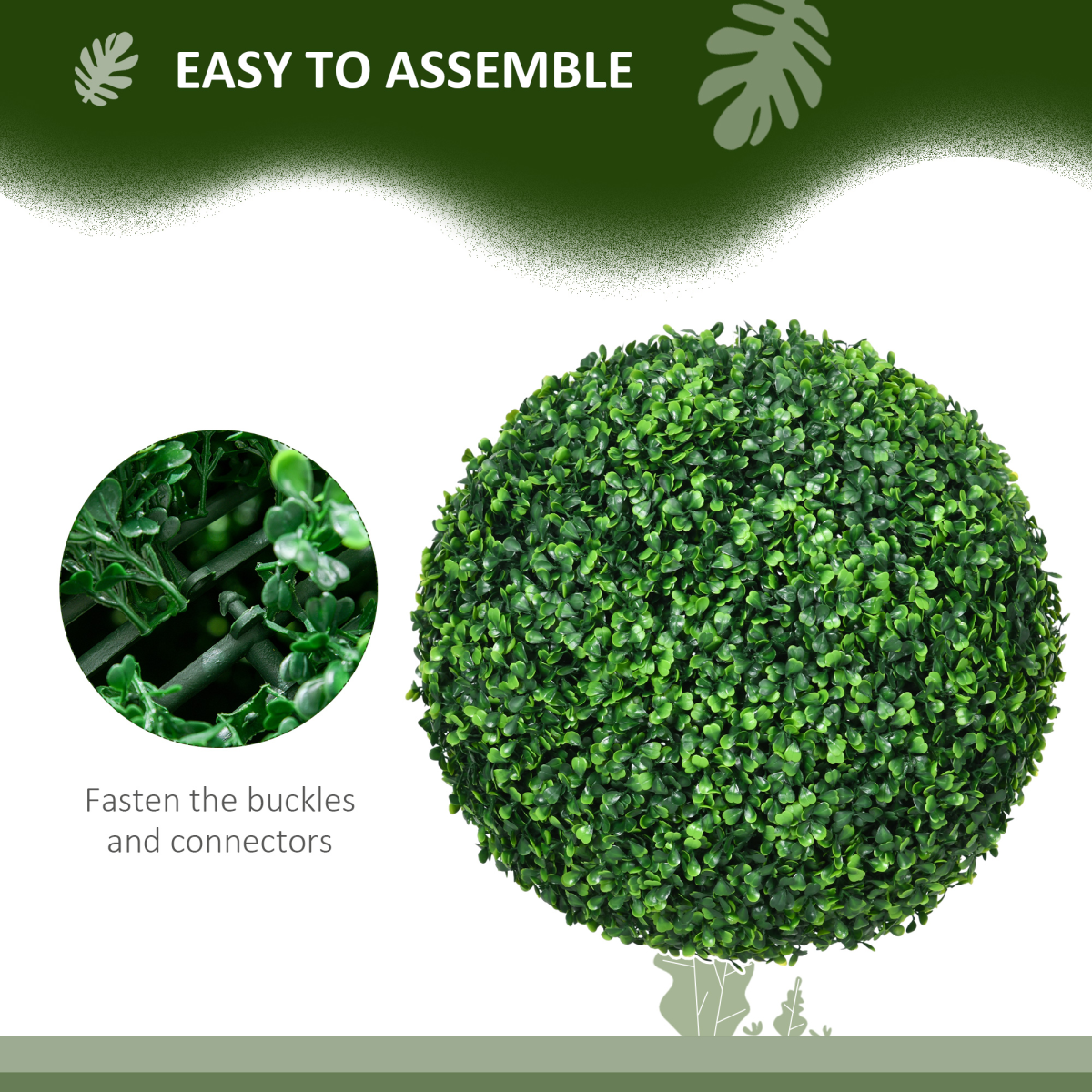 Artificial Topiary Ball Plants – Set of 2