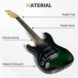 SPORTNOW 6-String Electric Guitar Set with 15W Amplifier, Digital Tuner, Picks & Carry Bag – Complete Guitar Kit