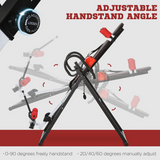HOMCOM Adjustable Gravity Inversion Table with Safety Belt, Padded Board & Foldable Steel Frame