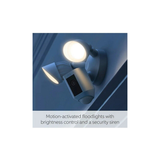 Ring Floodlight Cam Wired Plus Outdoor Security Camera with LED Floodlights, Siren & Two-Way Talk – Hardwired
