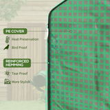 Outsunny PE Greenhouse Replacement Cover with Roll-Up Door & Mesh Windows – Cover Only for 845-511, Green