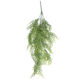 Pack of 6 x Hanging UV and Fire Resistant Artificial Trailing Button Fern Plant 82cm