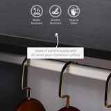 HOMCOM Black Open Wardrobe Clothes Rail with Shelves – Modern Hanging Storage