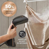 Breville EliteTEMP 1500W Handheld Garment Steamer with 3 Steam Settings & 240ml Tank – Refurbished