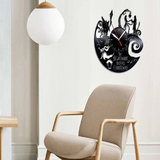 Christmas Vinyl Record Silent Wall Clock, 12 Inch – Festive Retro Battery Operated Decor