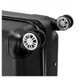 3-Piece ABS Hard Shell Luggage Set with 360° Spinner Wheels & Combination Lock – 20in, 24in, 28in, Black