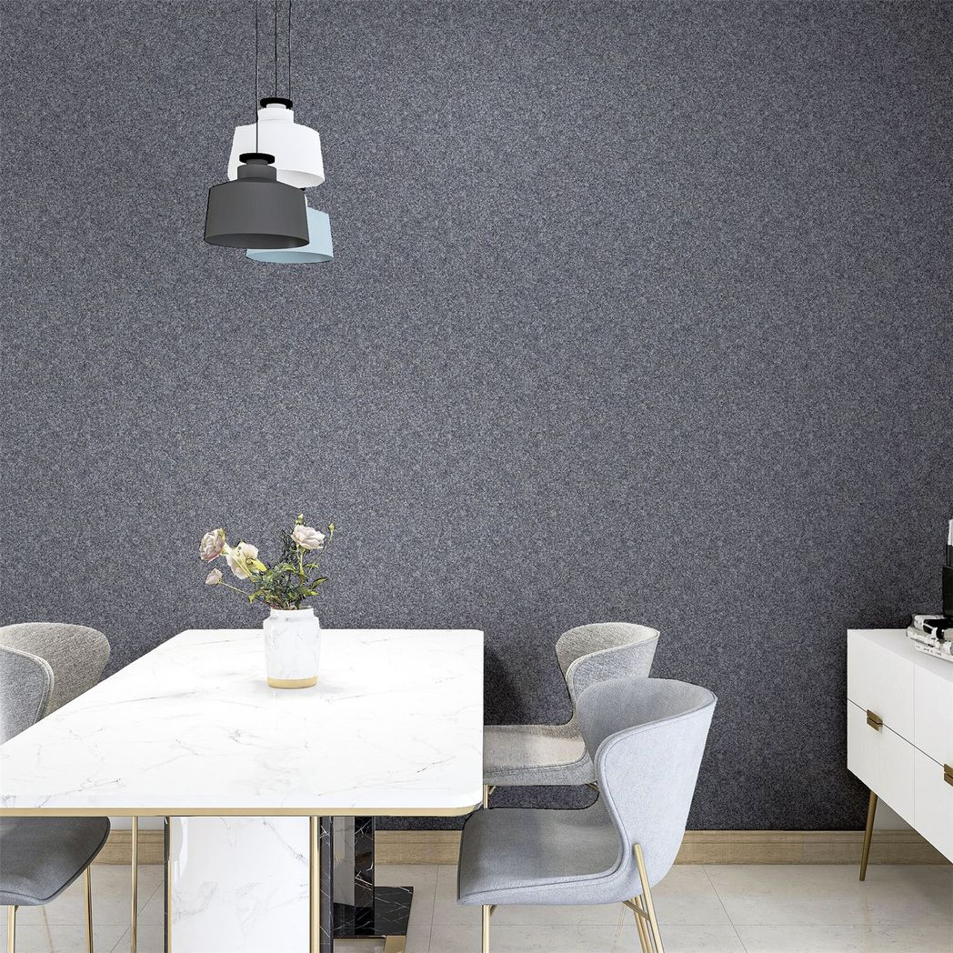 Arthouse Quartz Textured Heavyweight Vinyl Wallpaper with Beaded Glitter – Feature Wall or Full Room, Navy