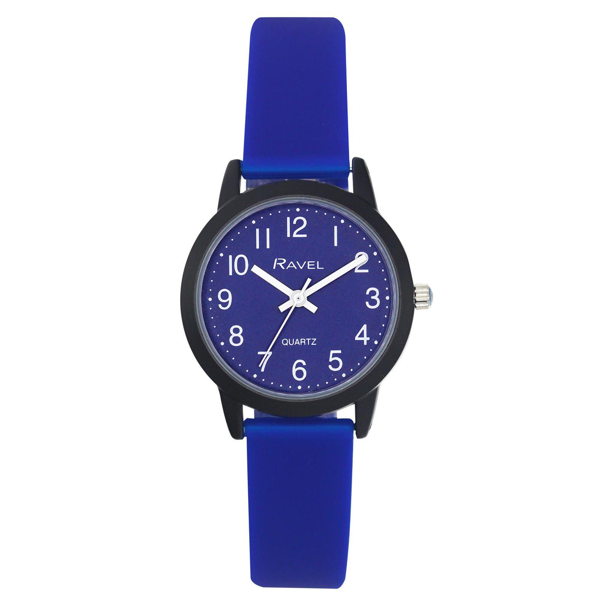 Ravel Men's Sports Watch – Blue Dial, Silicone Strap