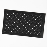 Reddish Rubber Lattice Doormat, 45 x 75cm