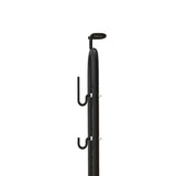 SPORTNOW Vertical & Horizontal Bike Rack for 6"–28" and 700c Bikes – Steel Bicycle Storage Stand, Black