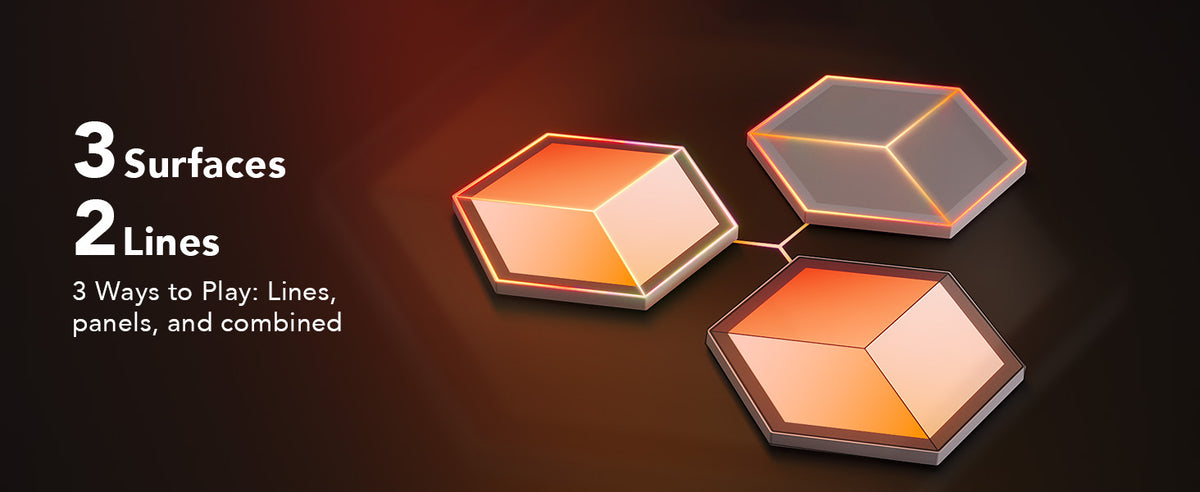 Govee H606A Hexagon LED Light Panel Extension, 1 Pack – 3D Gaming Room Decor, DreamView & Razer Chroma