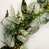 150cm Artificial Hanging Plant – Realistic Alocasia Sinuata Trailing Foliage, Green