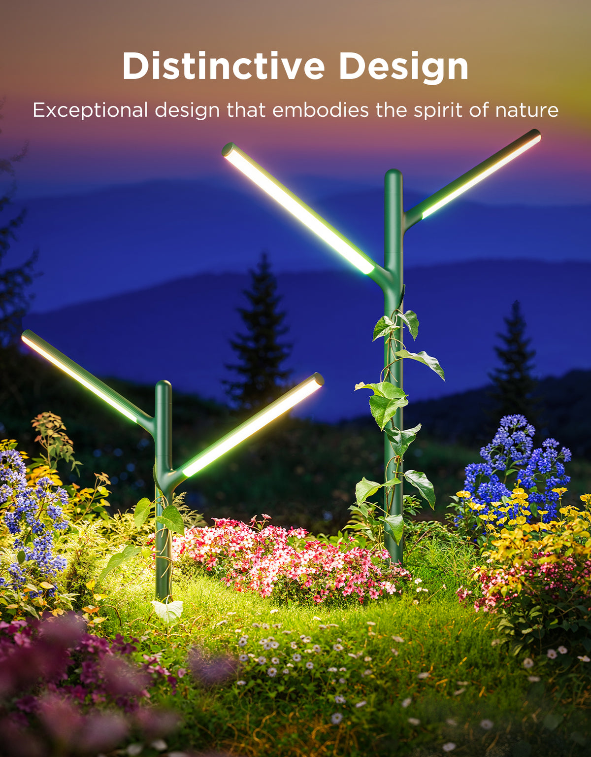 Govee RGBICWW Garden Lights, 2 Pack – 16 Million Colours, IP66 Weatherproof Aluminium Outdoor Lights
