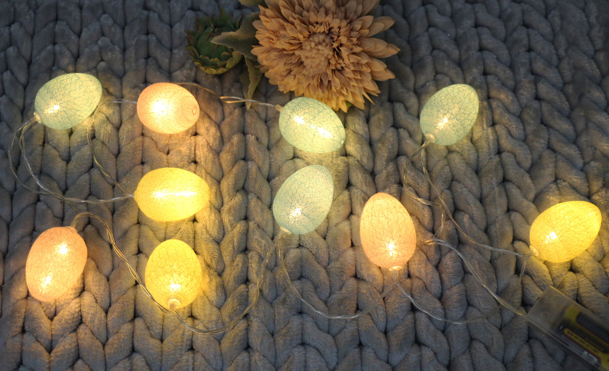 Avilo Colourful Easter Egg String Lights – Decorative Spring & Easter Home Lighting