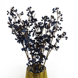 Artificial Blue Christmas Berry Spray, 70cm Single Wired Stem – Festive Display Foliage