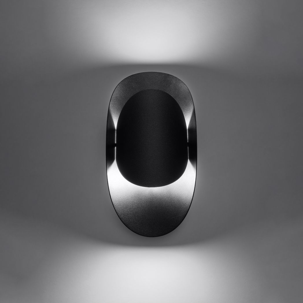 Sollux Lighting Tear Modern Wall Lamp with Steel Body, G9 – Black Wall Light