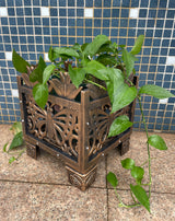 Bronze Butterfly Design Planter Rack