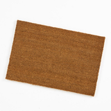 Arthouse Astley Plain PVC-Backed Natural Coir Doormat, 40 x 60 cm – Mud Stopper Entrance Mat