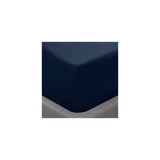 Sleepdown Microfibre Fitted Sheet 32cm – Soft, Wrinkle-Resistant and Breathable Bedding, Navy