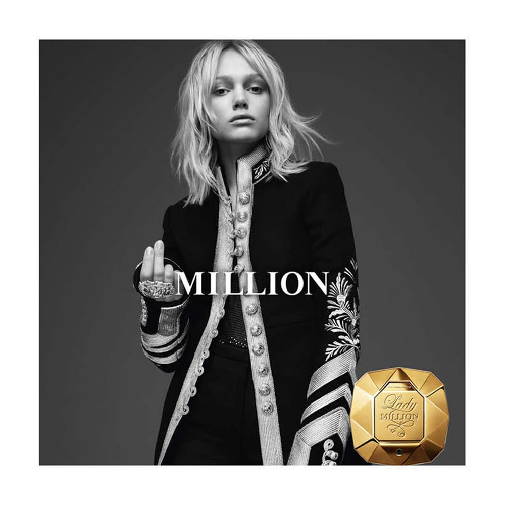 Paco Rabanne Lady Million Eau de Parfum Spray 50ml – Fresh & Citrus, Floral Fragrance for Women