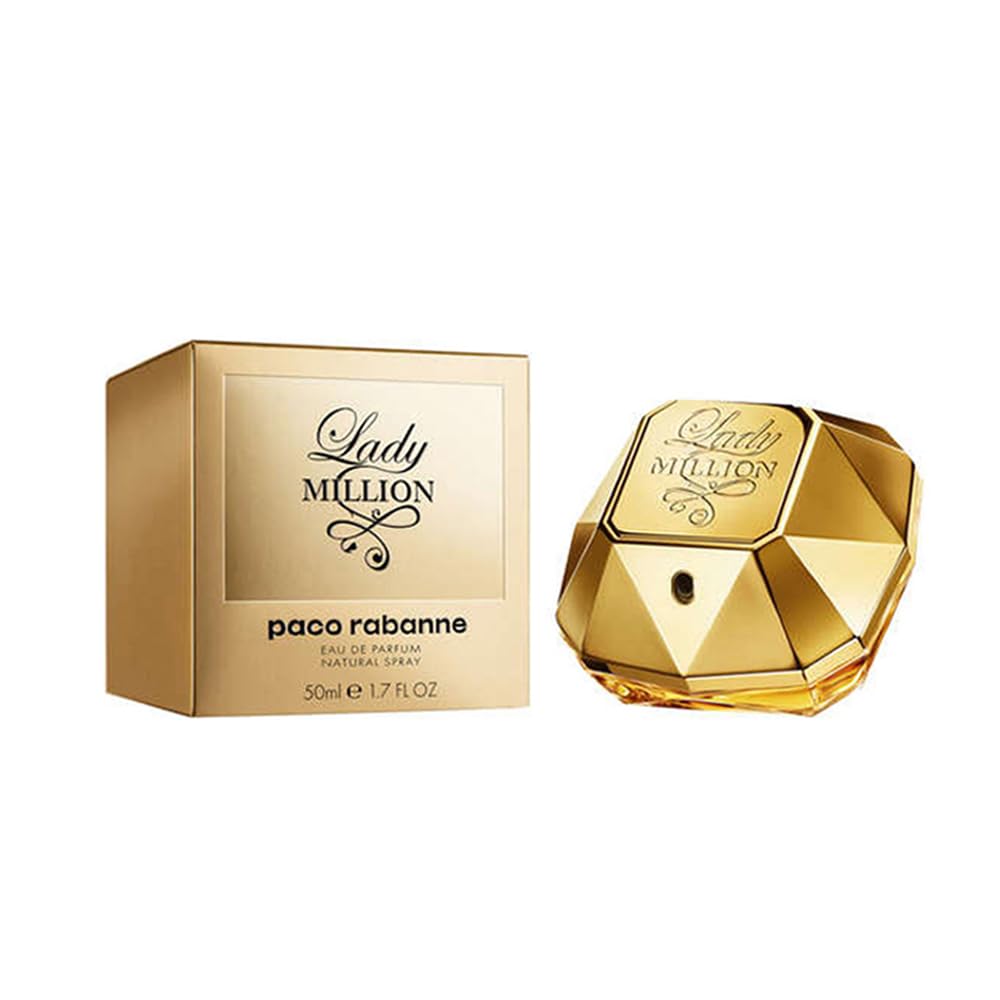 Paco Rabanne Lady Million Eau de Parfum Spray 50ml – Fresh & Citrus, Floral Fragrance for Women