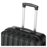 3 Piece Lightweight ABS Spinner Luggage Set with Carry-On Case, 360° Wheels & Telescopic Handles