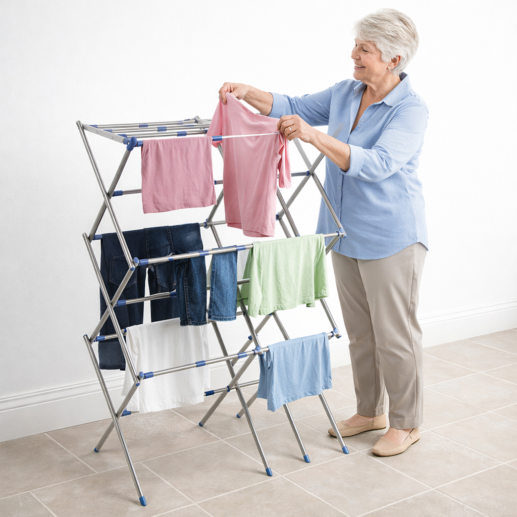 Avilo Folding Clothes Dryer – Expandable Airer to Dry More Washing at Once