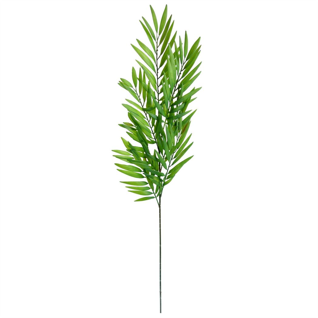 Pack of 6 Artificial Bamboo Fern Stems, 85cm with Realistic Plastic Leaves – Home Greenery Decor
