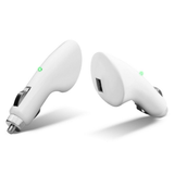 FX Factory USB Car Charger, 1000mA with LED Power Indicator and Overload Protection – Lighter Adapter, White