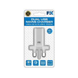 FX USB-C Mains Charger, PD 20W Fast Charging Plug with Universal Compatibility – White