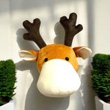 Reindeer Head Wall Hanger, 26cm – Multi-Coloured Kids Room Wall Decoration for Nurseries and Playrooms