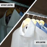 JOCCA 10 LED Wardrobe Light Bar with Motion Sensor – Aluminium Cupboard Lighting, 80cm