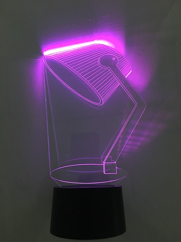 3D Acrylic Table Lamp – Clear