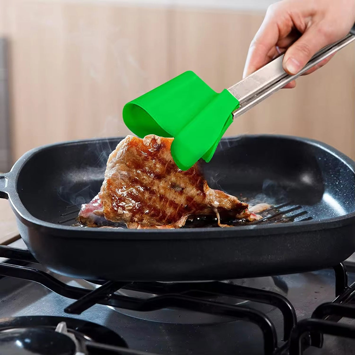 Avilo 2 in 1 Spatula & Tongs – Grip and Lift Cooking Utensil for Everyday Kitchen Use