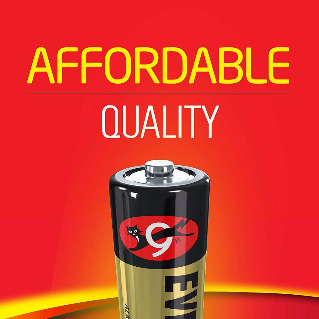 Eveready Gold Alkaline AAA/LR03 Batteries, 8 Pack (4 + 4) – Long Shelf Life Power for Remotes & Toys
