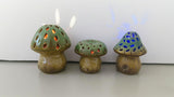 Avilo Set of 3 Mushrooms with Light – Rockery and Garden Decoration