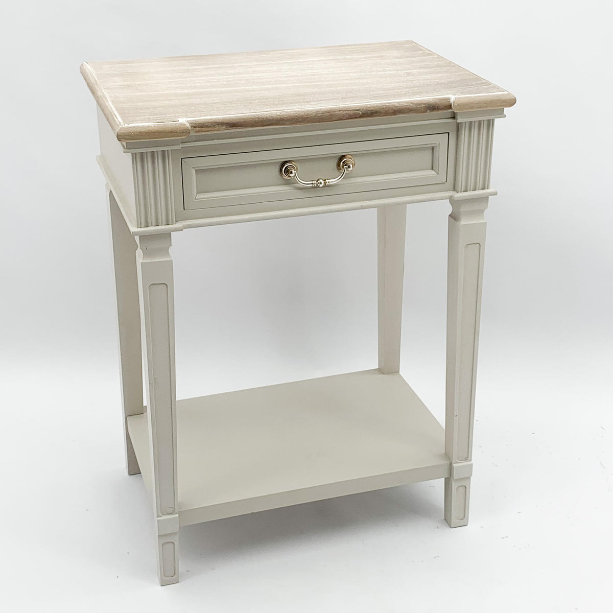 AcaciaHome 78cm Wooden Table with Drawer – Sturdy Polished Finish for Home or Office, Side or Study Use