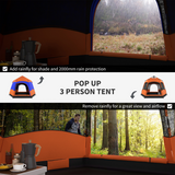 Outsunny 4 Person Pop Up Hexagon Tent with Mesh Windows – Portable Family Camping & Festival Shelter