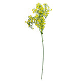 Artificial Yellow Gypsophila Stems, Pack of 6 – 55cm Wired Faux Flowers for Arrangements