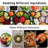 15-in-1 Vegetable Fruit Chopper with 1.5L Container & Drain Basket – Onion Dicer, Kitchen Slicer, Green & Grey